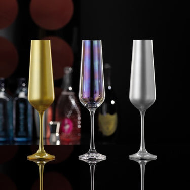 Sektglas Kristallglas - BUNTE Sektgläser aus Kristallglas 🥂 - Sektglas BAR SELECTION - 2er Set | Glas Bohemia Selection - exklusiv und hochwertig | SmacoGlas