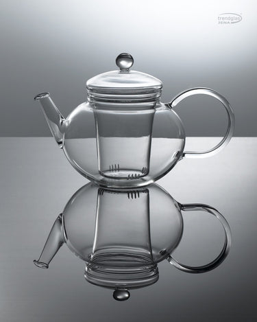 Teekanne aus Glas mit Teesieb - MIKO - Made in Germany - Teekanne MIKO | Trendglas Jena - exklusiv und hochwertig | SmacoGlas