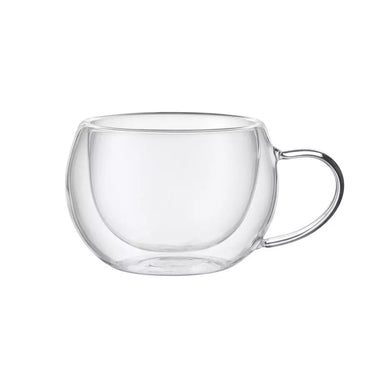 Doppelwandige Gläser für Tee - Thermogläser - 2 Stk. Teeglas mit Henkel 230 ml - Thermoglas Bohemia Cristal | Bohemia Selection - exklusiv und hochwertig | SmacoGlas