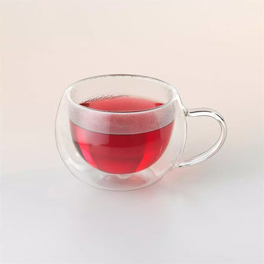 Doppelwandige Gläser für Tee - Thermogläser - 2 Stk. Teeglas mit Henkel 230 ml - Thermoglas Bohemia Cristal | Bohemia Selection - exklusiv und hochwertig | SmacoGlas