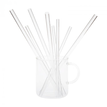 Glasstrohhalme im 6er Set Glas - Trinkhalme inkl. Reinigungsbürste - Glasstrohhalme - 6er Set Glas-Trinkhalm inkl. Reinigungsbürste | Glas Trendglas Jena - exklusiv und hochwertig | SmacoGlas
