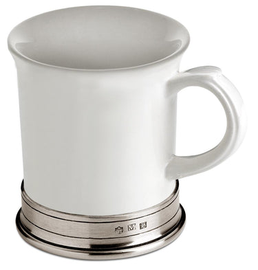 Cosi Tabellini CONVIVO Tasse aus Zinn (0,4 l) – klassisch, massiv & handgefertigt in Italien