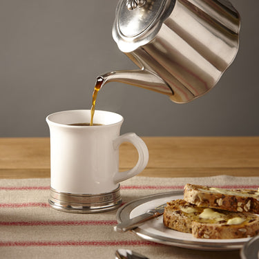 Cosi Tabellini CONVIVO action Zinntasse 0,4 l – von oben fotografiert mit sichtbarem Innenrelief