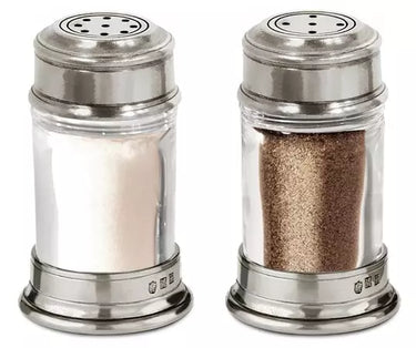 SIRMIONE Salzstreuer und Pfefferstreuer aus Glas und Zinn - made in Italien - Salz- und Pfefferstreuer-Set SIRMIONE - Cosi Tabellini | Cosi Tabellini - exklusiv und hochwertig | SmacoGlas