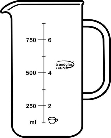 Ersatzglas French-Press - Ersatzglas French-Press | Glas Trendglas Jena - exklusiv und hochwertig | SmacoGlas