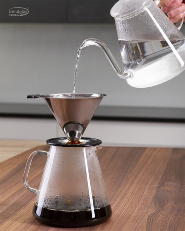 Trendglas Jena Glaswasserkocher Kanne POUR OVER - Trendglas Jena Glaswasserkocher Kanne POUR OVER |  Trendglas Jena - exklusiv und hochwertig | SmacoGlas