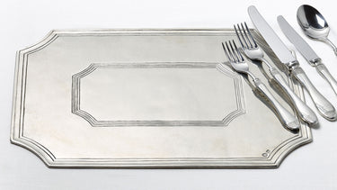 Cosi Tabellini Arezzo Platzset Tischset aus Zinn 40 x 30 cm