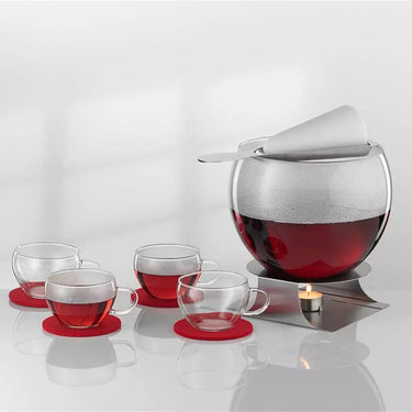 Feuerzangenbowle Set mit Tassen 11 tlg. - Feuerzangenbowle Set | Glas Bohemia Selection - exklusiv und hochwertig | SmacoGlas